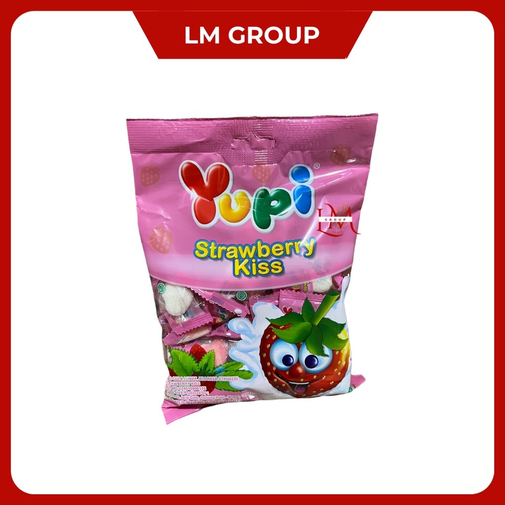 

Permen Yupi Strawberry Kiss/Mango Kiss/Fruity Puff 1 Bungkus 120gr