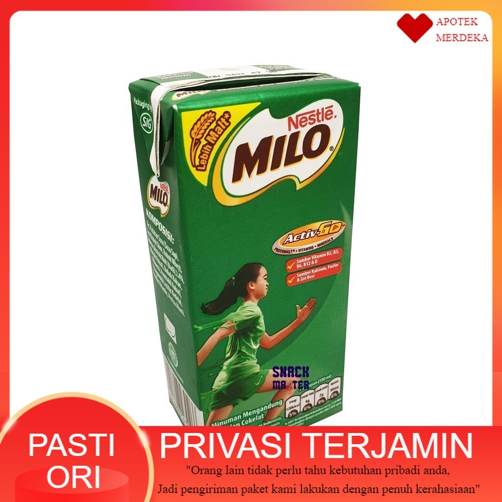 

Susu UHT Milo Active Go Kemasan Kotak - Netto 180 ml