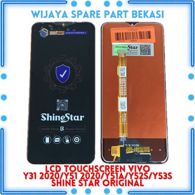 LCD TOUCHSCREEN VIVO Y31 2020/Y31S/Y51 2020/Y51A/Y52S/Y53S SHINE STAR ORIGINAL BLACK