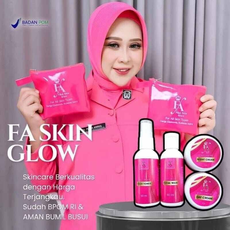 SKINCARE FA SKIN GLOW F&A SKIN GLOW DAN SUNCREEN FNB 100% ORIGINAL MEMUTIHKAN WAJAH Termurah Halal