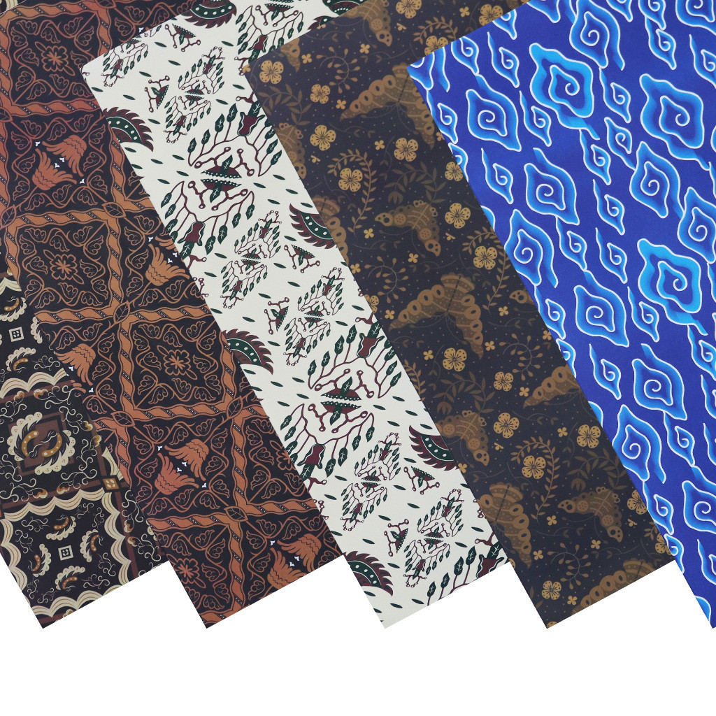 

RB [BMS Tangerang] Sidu Kertas Kado Batik Bermotif 1 Pack Isi 50 Lembar - SDU GW K Batik HVS