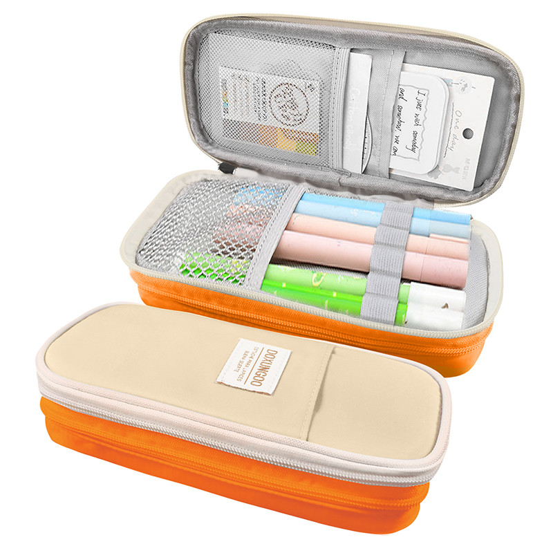 

1Pcs Children's Stationery Storage Bag, Multifunctional Girl Pencil Case, Cosmetics, Office Supplies, Accessory Storage