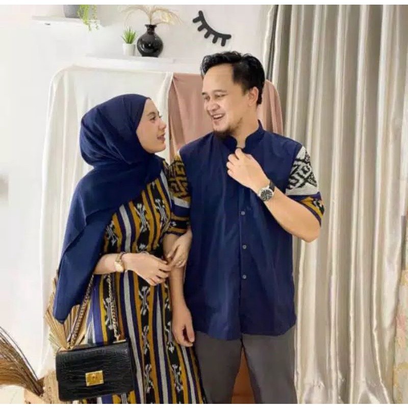 set couple tenun set couple etnik baju tenun keluarga baju tenun anak - baju set - set couple tenun 