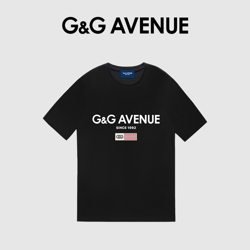 T-Shirt KAOS GUCCI Warna Hitam, Cocok untuk Semua dengan Atasan Putih dan Kerah Bulat yang Menawan