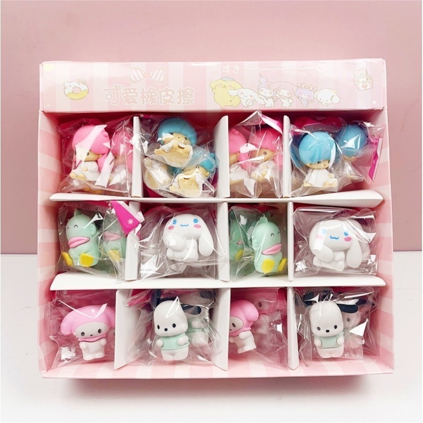 

(36Pcs - 1Box)Penghapus Pensil Karakter Sanrio Pokemon Space Rabbit Lucu Penghapus Lucu - GG0357