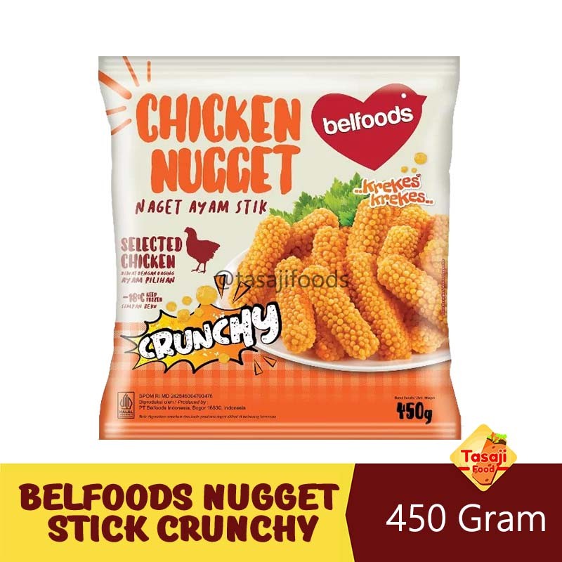 

Belfoods Favorit Chicken Nugget Stick Crunchy 450gr