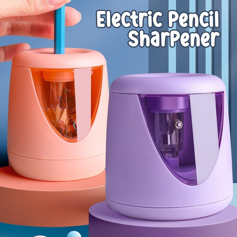 

Electric Pencil Sharpener, Rautan Pensil Elektrik Otomatis Daya Baterai [3 Warna]