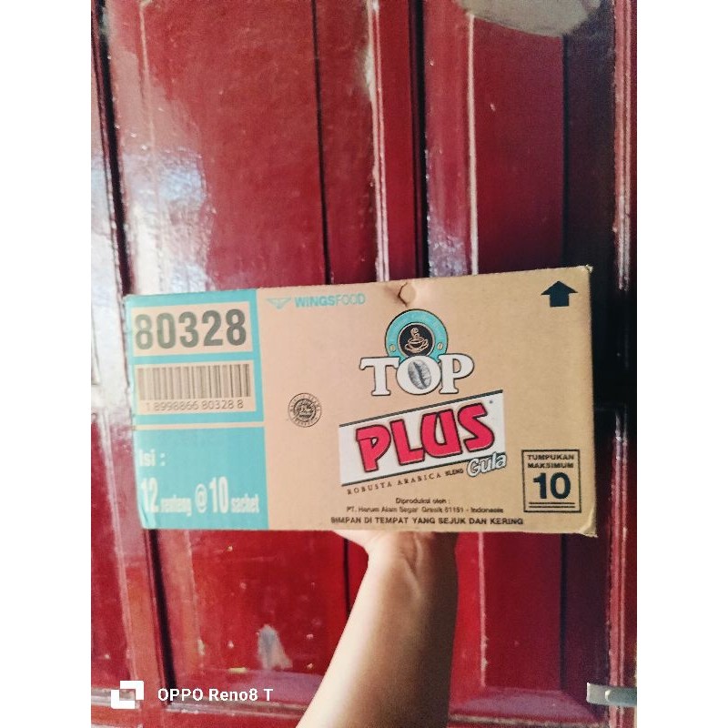 

Top Plus Kopi Gula 1 Dus isi 12 Renceng CJS