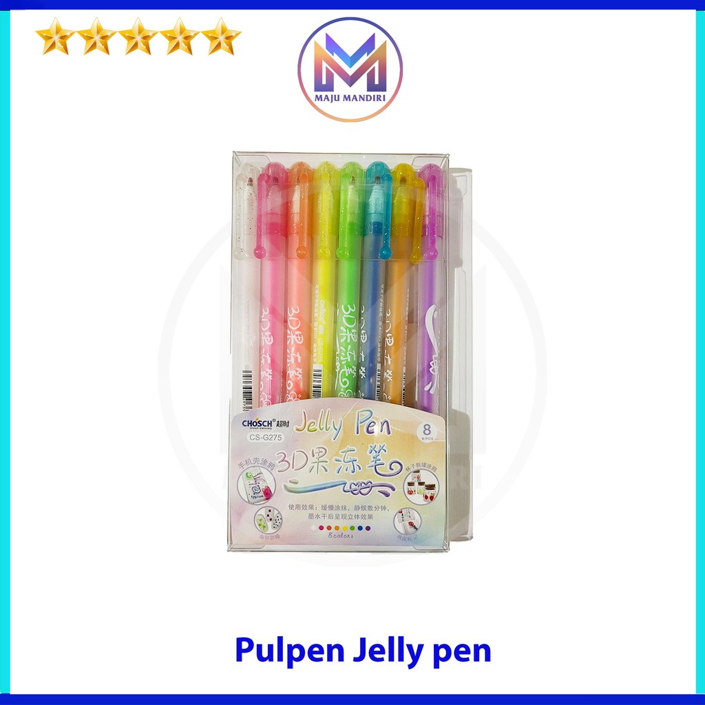 

Pen Gel Chosch CS-G275 8 Warna / Jelly Pen 8 Colours