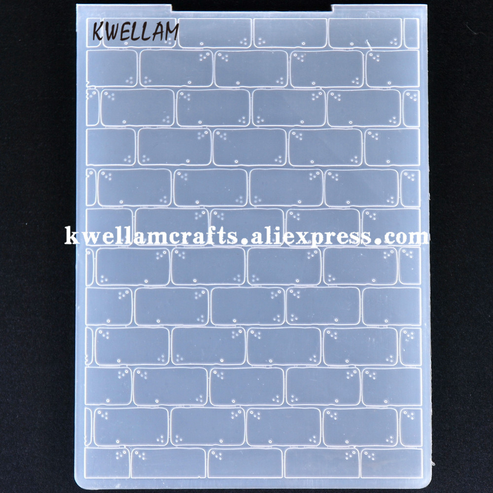 

Brick Wall Plastic Embossing Folder For Scrapbook DIY Album Card Tool Plastic Template 21052212