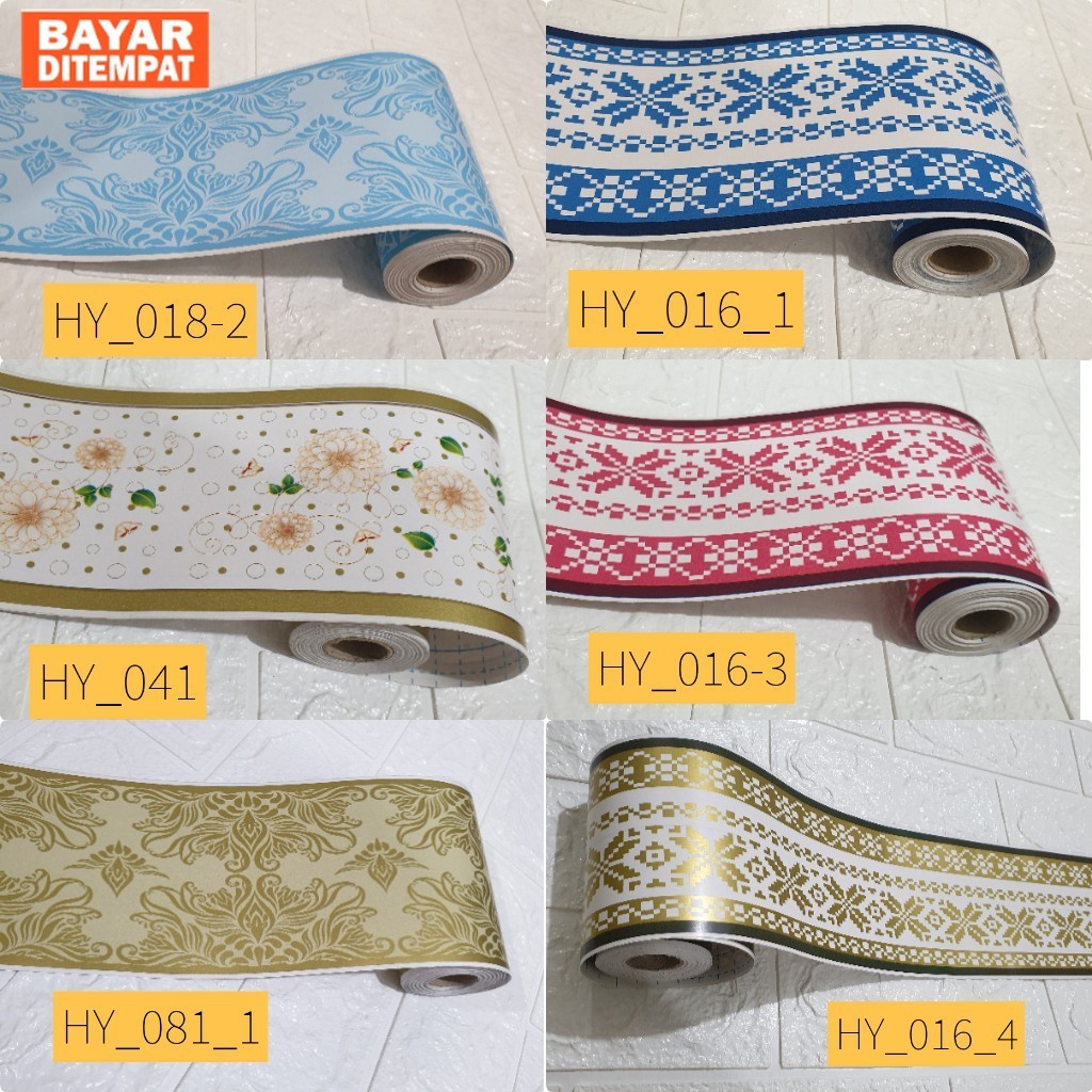 Wallpaper Sticker Dinding List Border Dinding 10,5cm x 10M - List Wallpaper