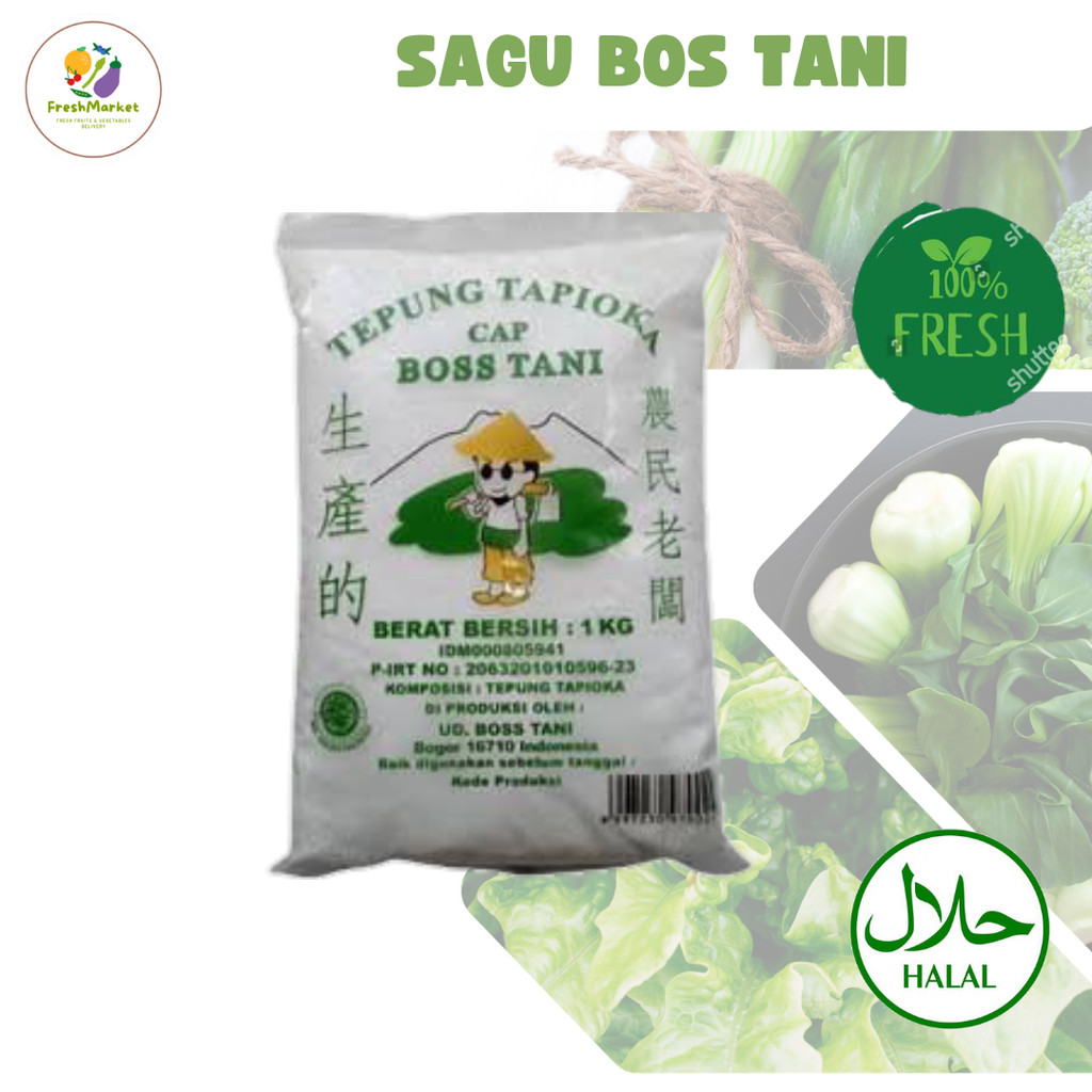 

Tepung Tapioka Sagu Boss Tani 1Kg Freshmarketlampung