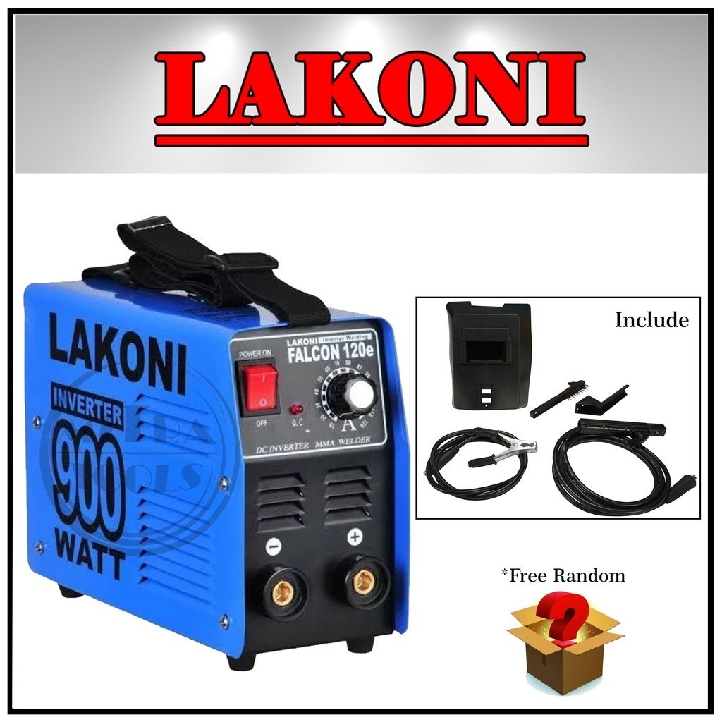 LAKONI Travo Las Inverter Falcon 120e 900 Watt Mesin Las Listrik 900Watt 120 E