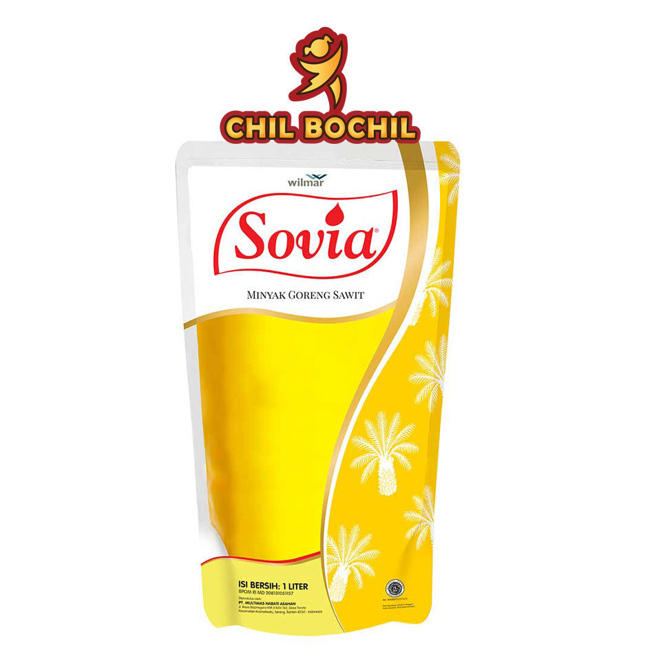 

[GRAB/GOJEK!] MINYAK GORENG SOVIA 1 LITER & 2 LITER - MINYAK GORENG SAWIT - CHIL BOCHIL