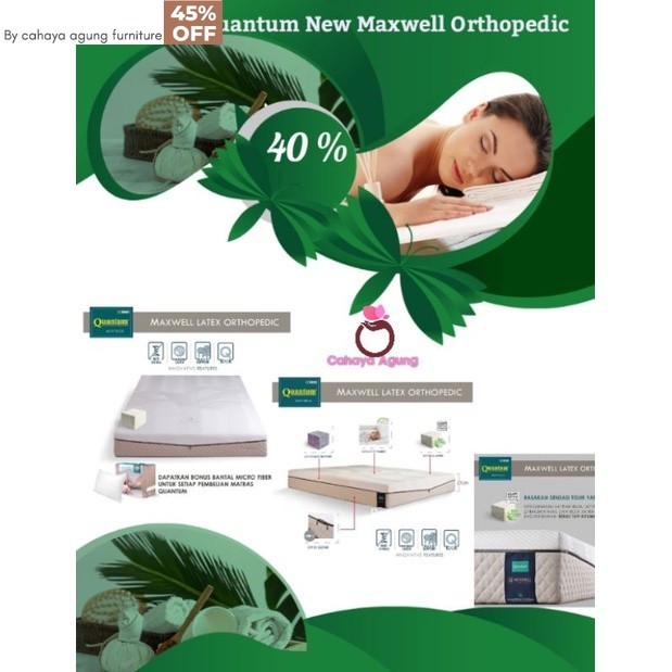Kasur mattress Quantum New Maxwell Orthopedic hanya kasur saja