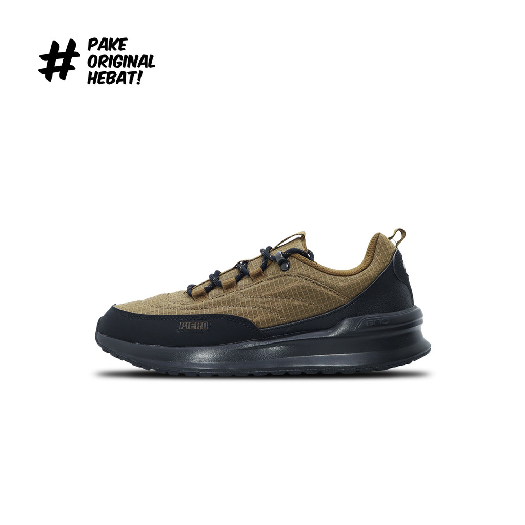 Piero Sepatu Sneakers Jogger 24 C-TRL - Brown/Black/Black