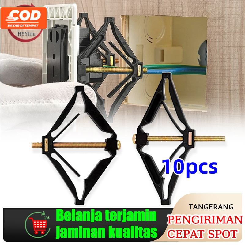 10PCS 86mm Per Dinding Tanpa Inbow Kotak Perbaikan Sekrup Steker Switch Soket Kotak Pengganti Tempel