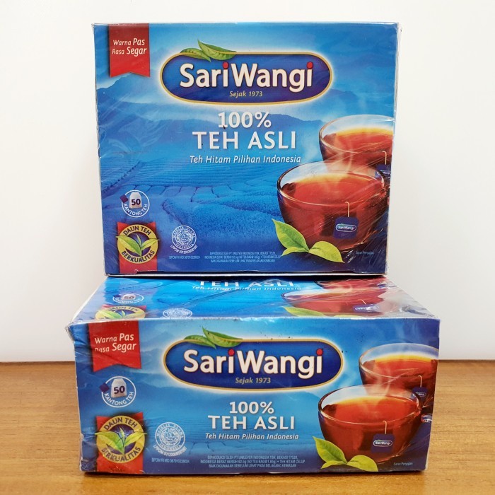 

TEH CELUP SARIWANGI TEH ASLI (isi 50 tea bag @ 1.85g)