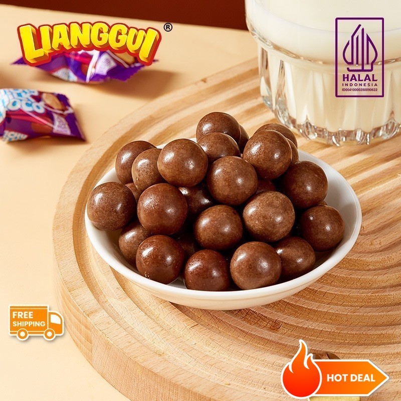 

[Makanan ringan cokelat santai]Lianggui Halal Crunchy Milk Choco Coklat Yang Crunchy Dengan Rasa Susu Cocok Untuk Cemilan Anak Anak Dan Keluarga Coklat Viral