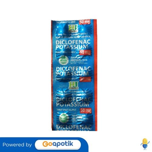 Diclofenac Potassium Hexpharm 50 Mg Strip 10 Tablet