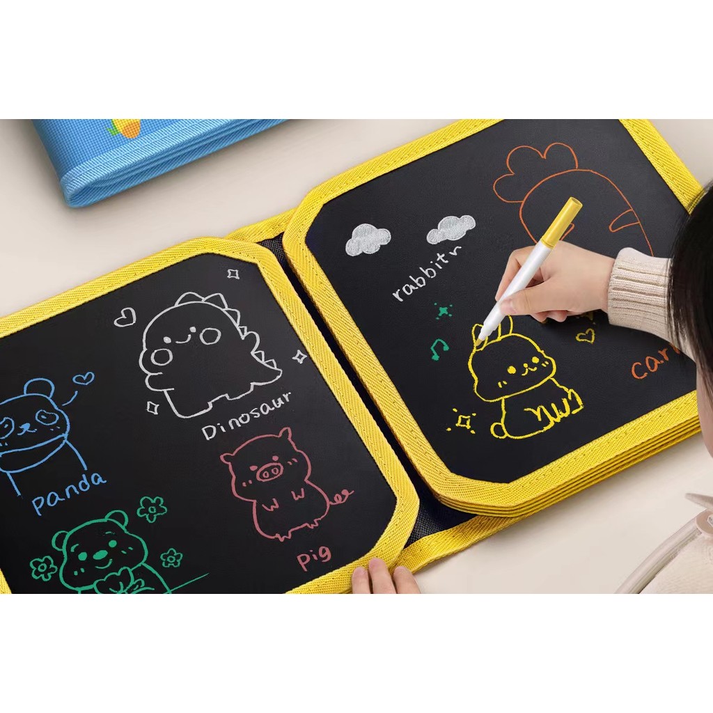 

Children's portable graffiti drawing board can erase painting book baby drawing book writing baby 0-3 years old educational toys