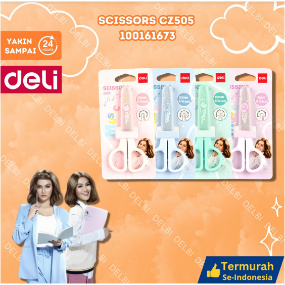 

Gunting Lucu 12 cm Deli Penutup Plastik [ Edisi AGNEZ MO ] - CZ505 CZ505 Scissors ASST. x