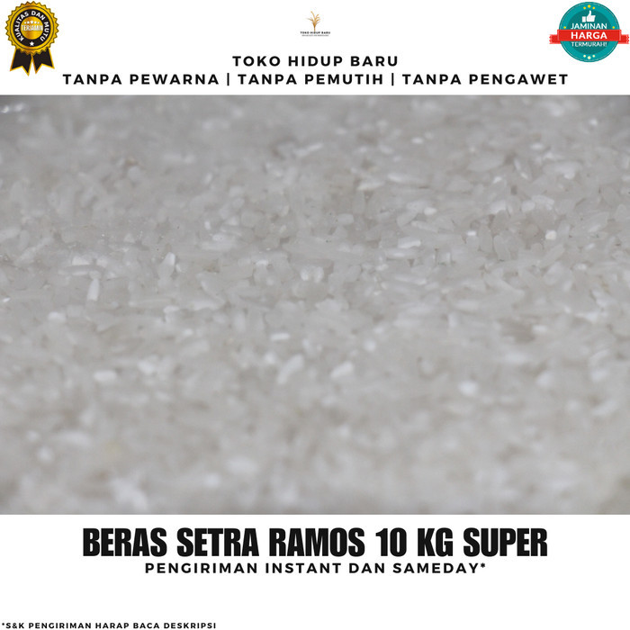 

BERAS SETRA RAMOS SUPER 10 KG CAP KEMBANG