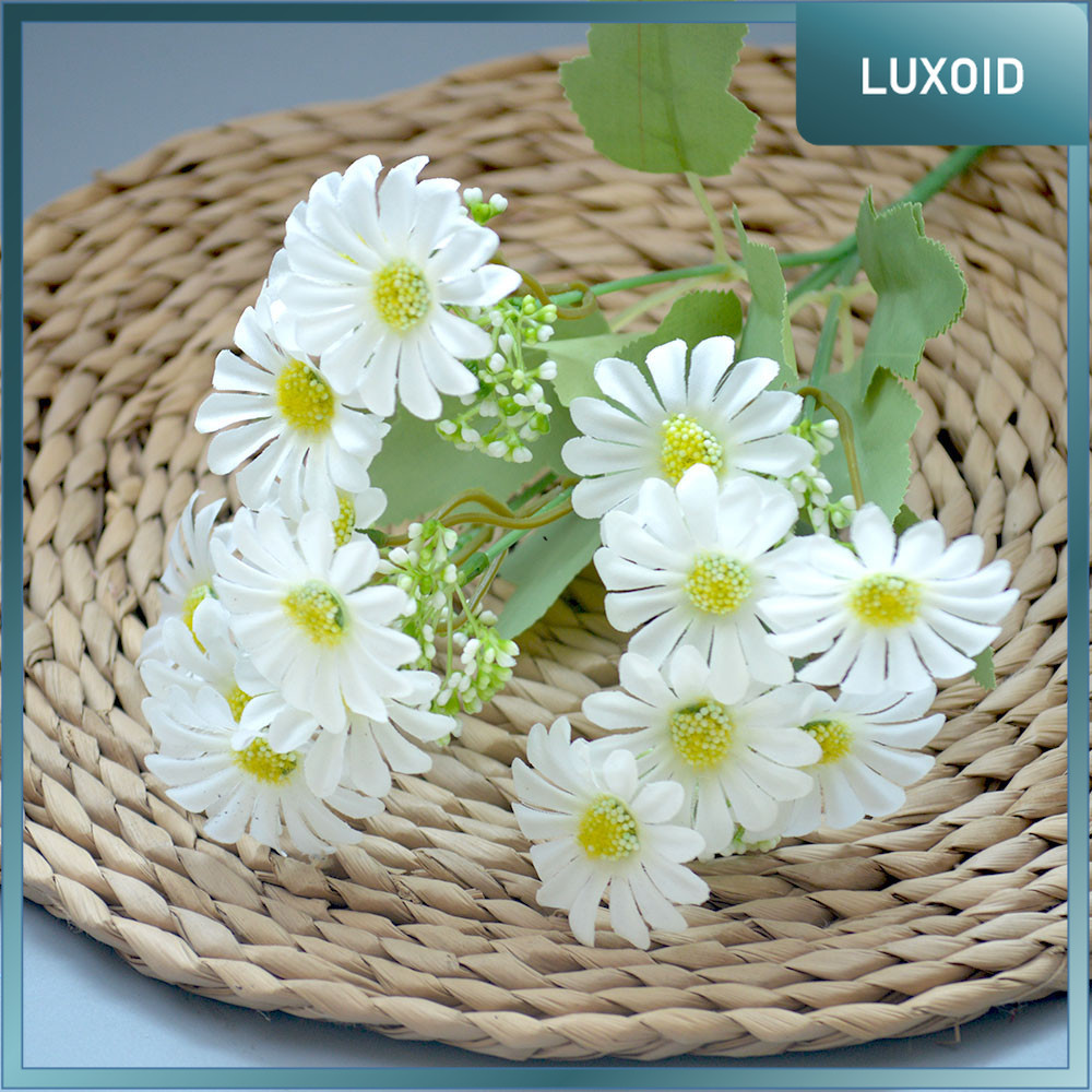 LUXOID - Bouquet bunga P109 BOSIJU Krisan Matahari Artifisial Dekorasi Hiasan Seserahan Buket Palsu