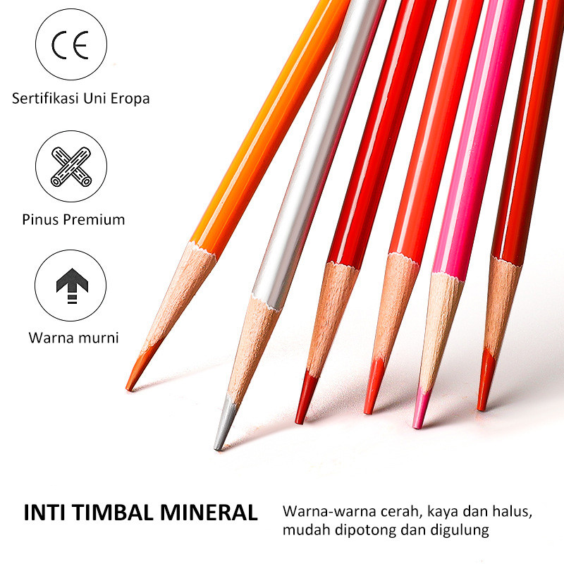

mg OBOS Oil Pencil Water Soluble Pencil 48/72 Warna Hh Grade