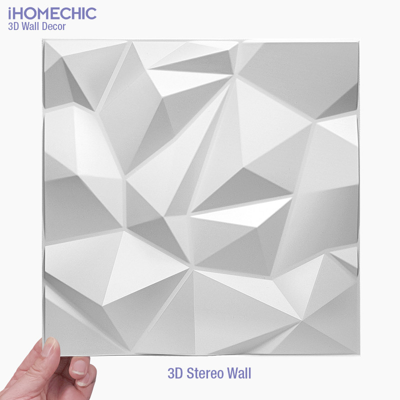 30x30cm wall renovation 3D Stereo Wall Panel Diamond Not self-adhesive tile 3D wall sticker living r