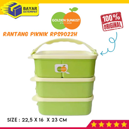 Golden Sunkist Rantang Susun 3 Golden Sunkist RPS 9022