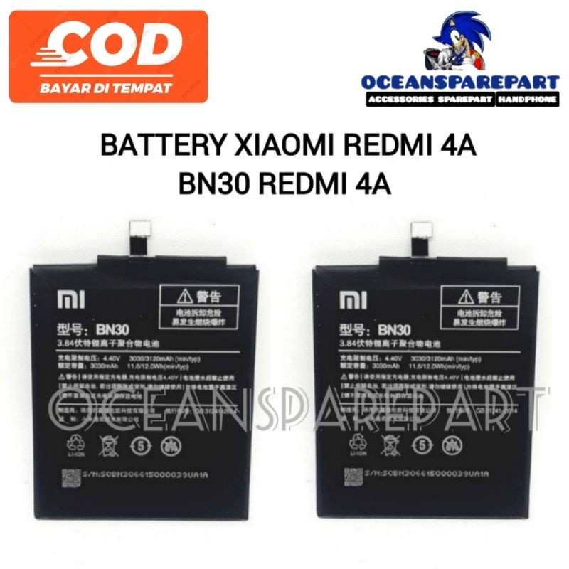 BATERAI BATRE BATRAI BATTERY XIAOMI REDMI 4A BN30 REDMI 4A