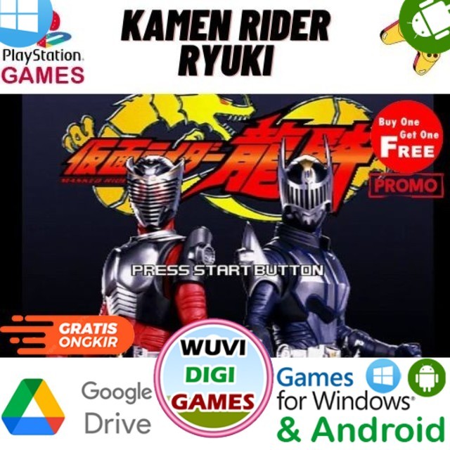 Jual Game PC Kamen Rider Ryuki Emulator PS1 | Bisa Main di Android atau PC | Beli 1 Gratis 1 - WuviD