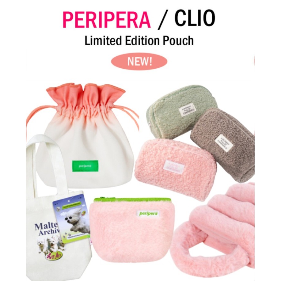 PERIPERA & CLIO Limited Edition Makeup Pouch | Pouch Make Up