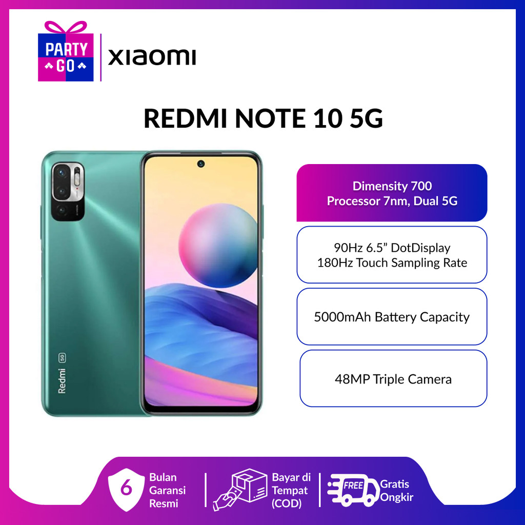 (Second Like New) Xiaomi Redmi Note 10 5G fullset //Note 10 4G No charger 4GB/128GB | 6GB/128GB | 8G