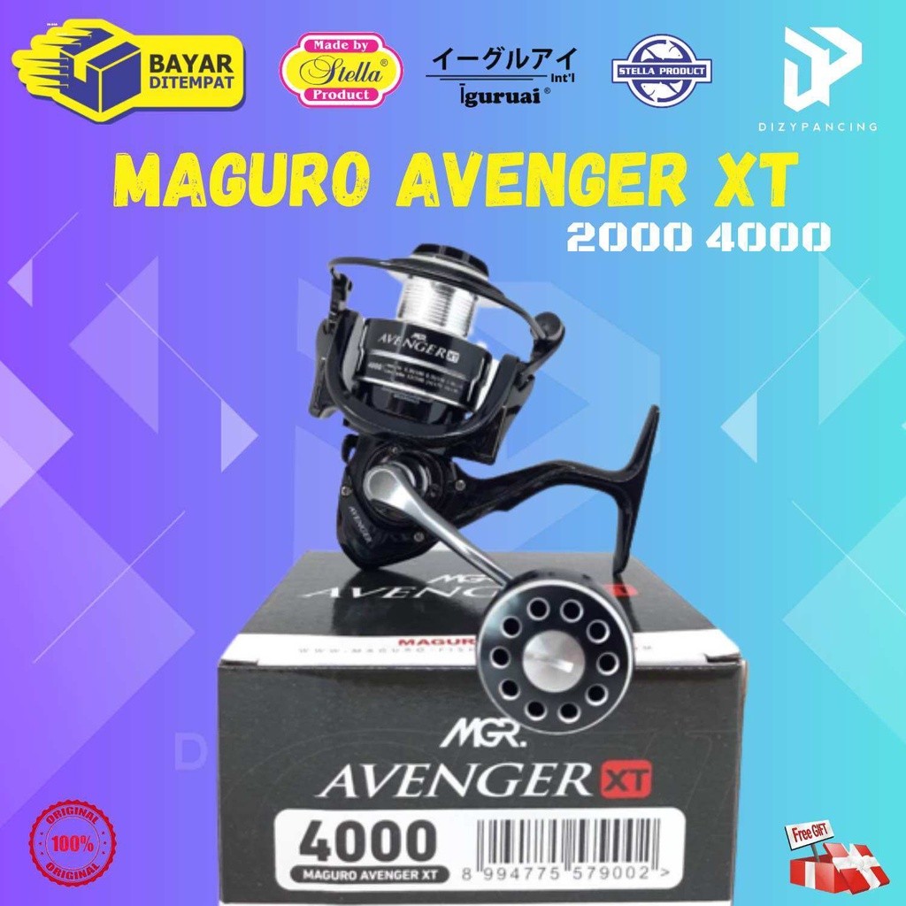 (BEST SELLER) Reel pancing Maguro avenger XT 2000 4000 8000 Power handle