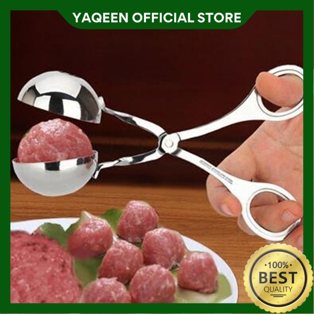 YAQEEN - ALAT CETAKAN BAKSO STAINLESS STEEL SCOOP ES KRIM ADONAN DAGING BASO ICE CREAM BOLA LA022S3