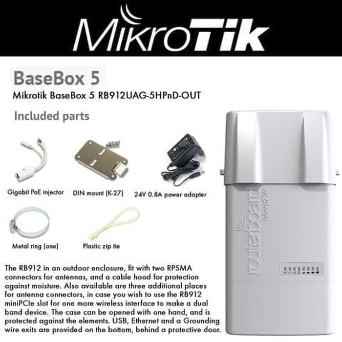 Mikrotik Basebox5 Routerboard RB912UAG-5HPnD-OUT Basebox 5