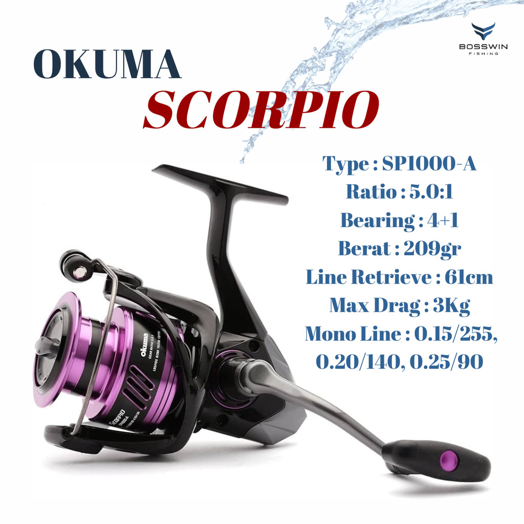 Reel Okuma Scorpio Spinning Reel SP 1000A