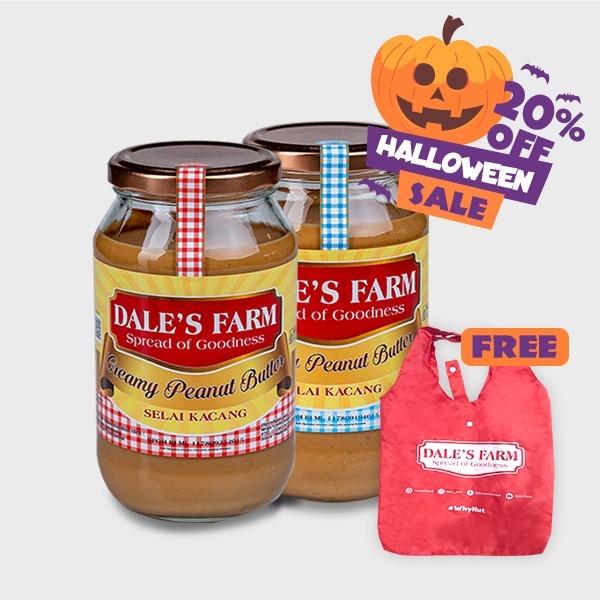 

Halloween Bundling Dale’s Farm Creamy & Crunchy Peanut Butter – Selai Kacang 500gr