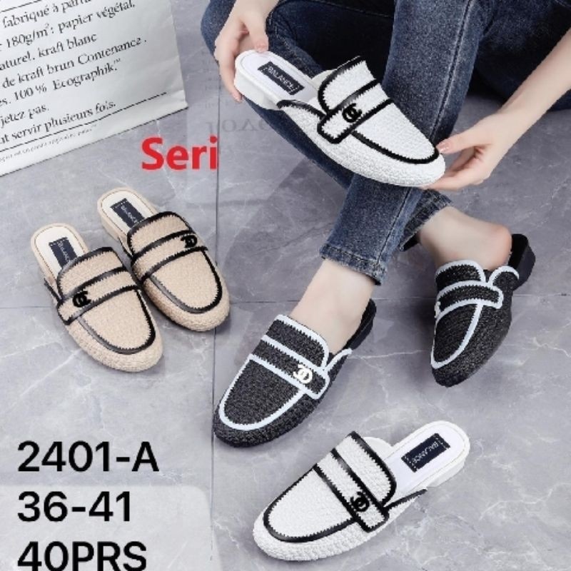 Balance 2401-A Sandal Import Wanita Sandal Mules Wanita Sepatu Wanita Pantofel Wanita Sandal Jelly W
