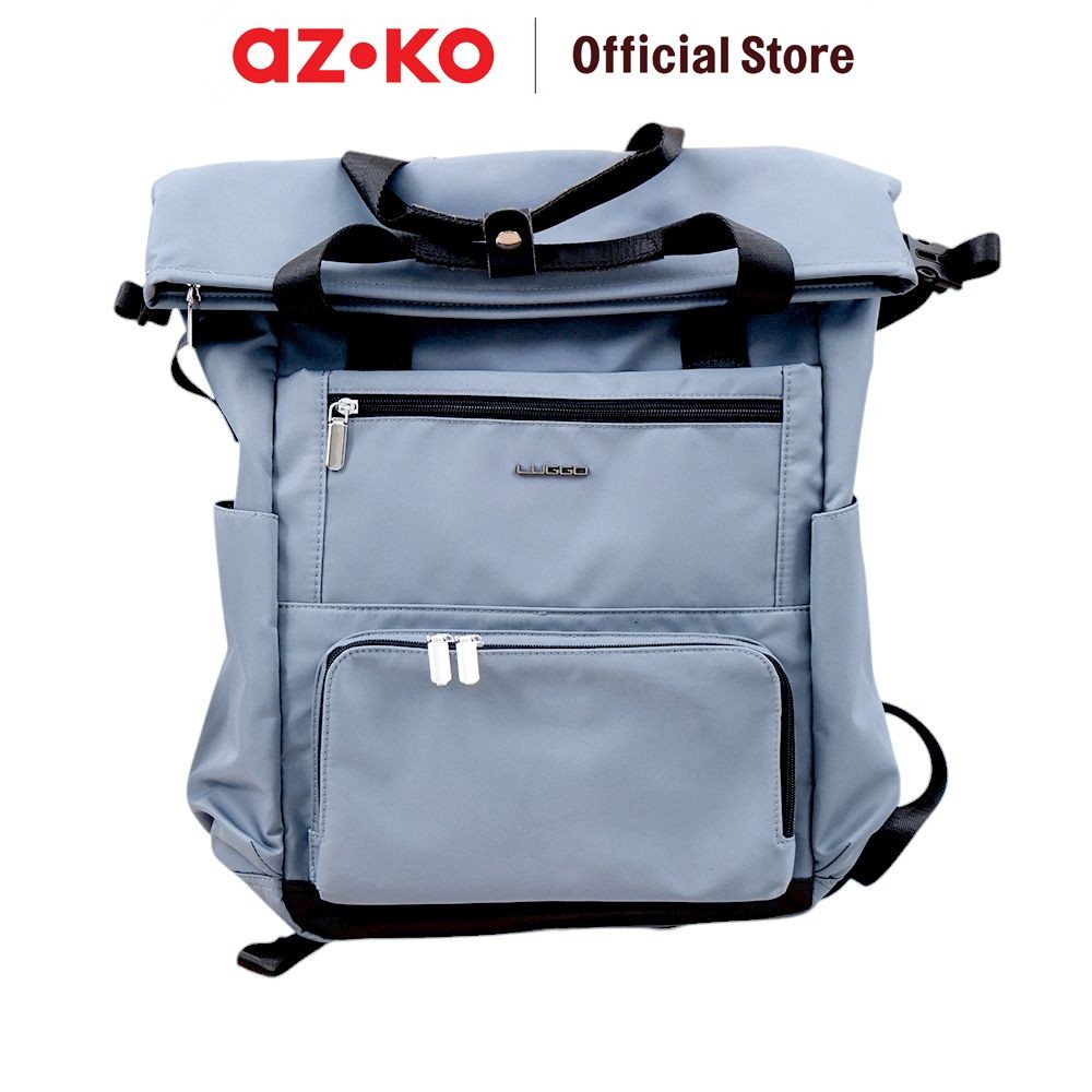 AZKO Luggo Belford Tas Ransel - Biru Adult Backpack Tas Punggung Dewasa Ransel Gendong Serbaguna