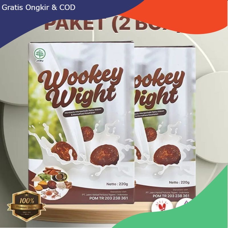 

PAKET 2 BOX Wookey Weight - Susu Penambah Nafsu Makan Dan Penggemuk Badan