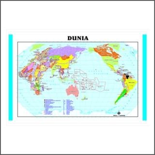 Peta Gulung Peta Dunia Peta indonesia Peta Provinsi Ukuran 80x120cm FR - Peta Dunia