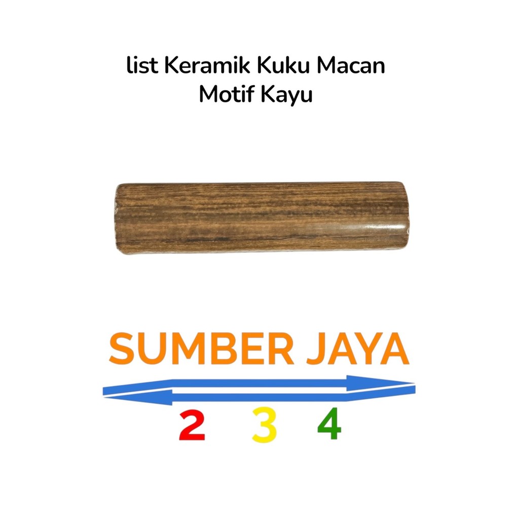 List Keramik Kuku Macan 10 Cm Motif Serat Kayu TERMURAH