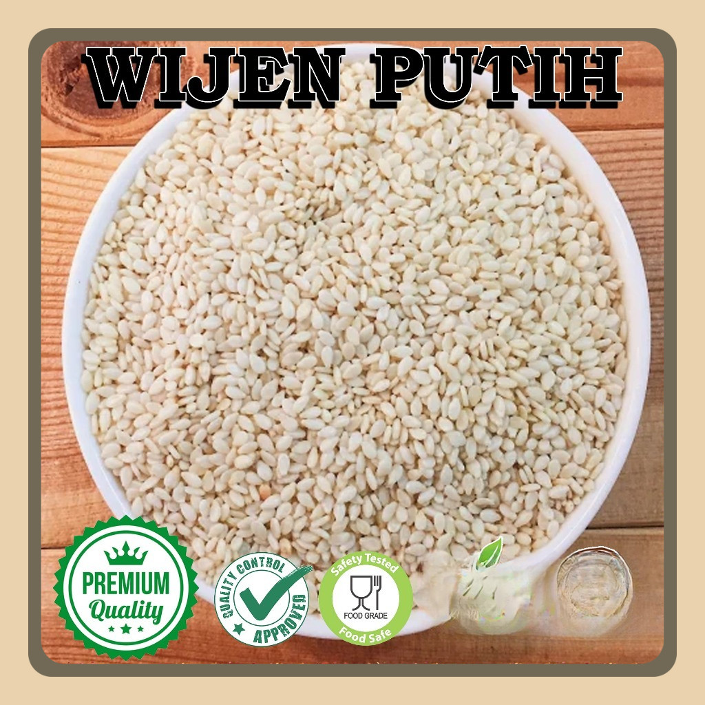 

1kg White Sesame Seeds RAW / Biji Wijen Putih Mentah [Premium]