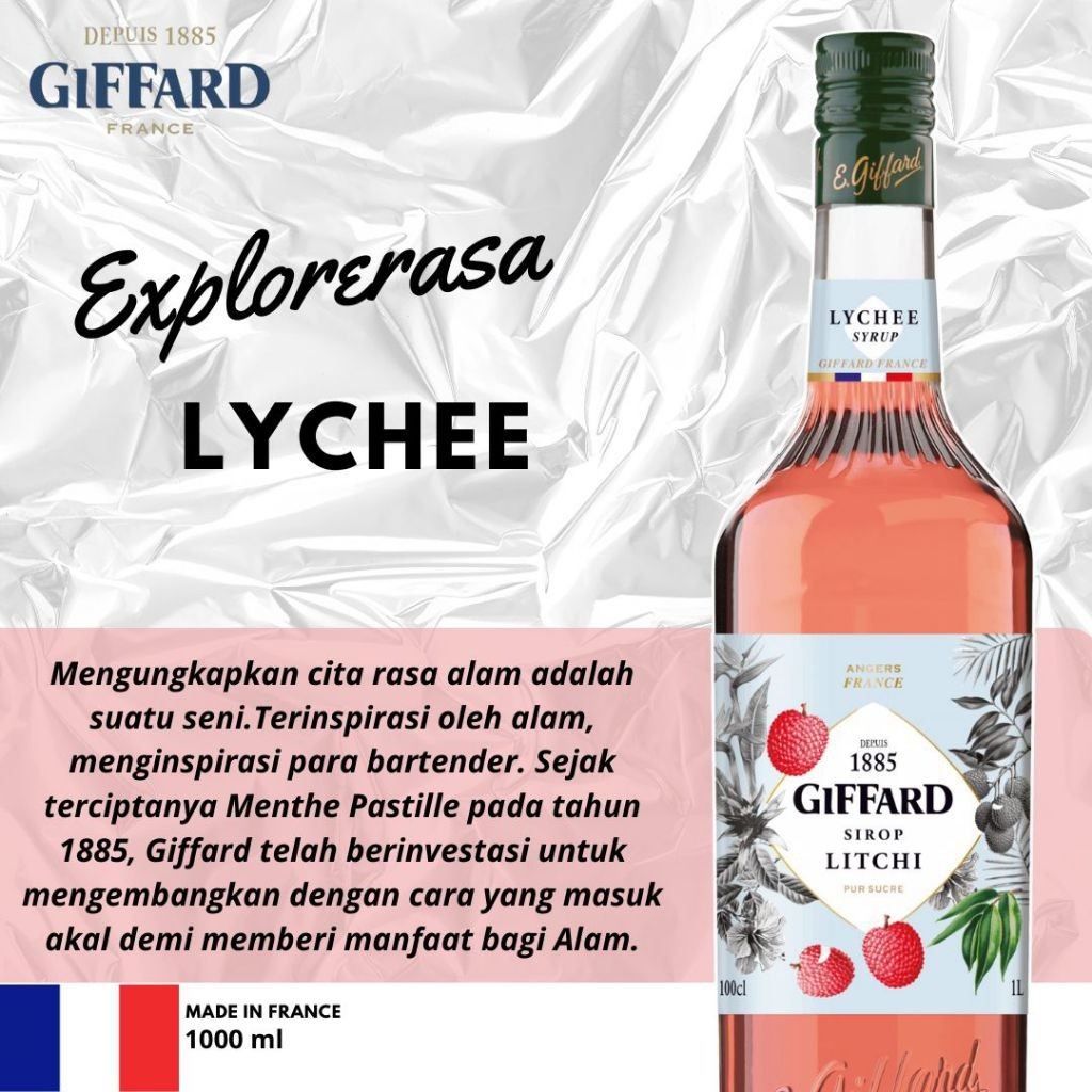 

Giffard syrup rasa Lychee 1liter