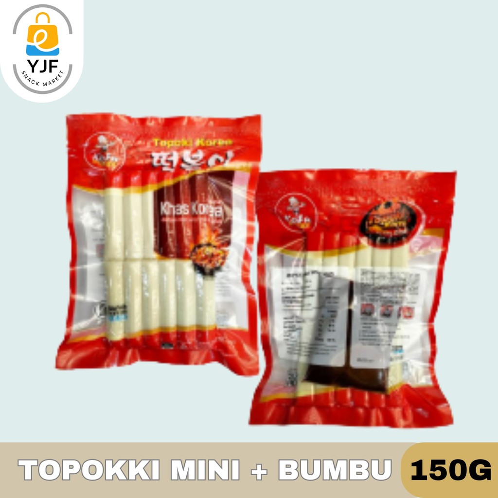 

Topokki Mini Merah / Tteokbokki Mini / Tokpokki Mini + Bumbu 150gr