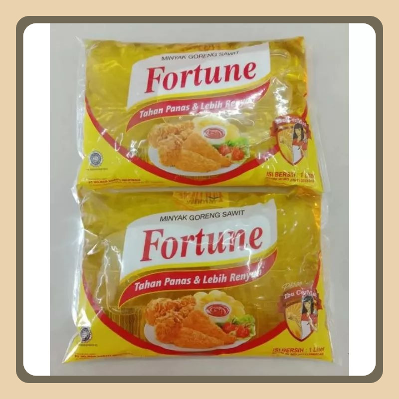 

Minyak Goreng Fortune Bantal 1 Liter (packing Dus)