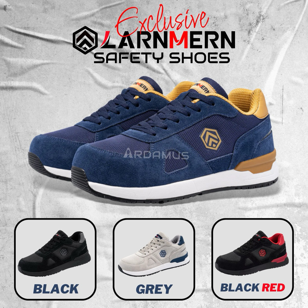 LARNMERN Safety Shoes L9096 Original Model Sneaker Sporty casual Pria & Wanita Anti Slip Anti Static